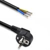 Qoltec Kabel zasilający | wtyczka kątowa SCHUKO CEE 7/7 (E/F) | miedź Cu odizolowany lutowany | 3x1.5mm2 | 5m